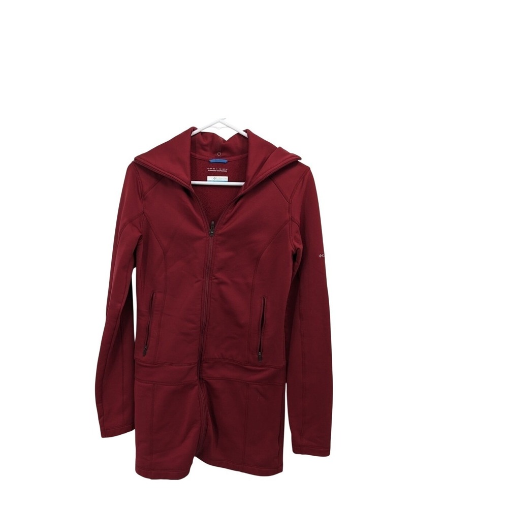 Columbia Red Omni-Wick Long Jacket: Size Large